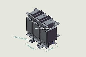 ACLSG-600三相干式进线电抗器三维模型