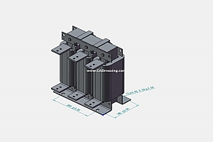 ACLSG-800三相干式进线电抗器三维模型