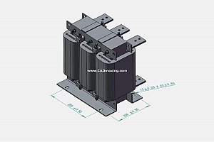 ACLSG-850三相干式进线电抗器三维模型