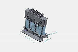 OCLSG-10三相干式进线电抗器三维模型