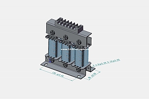 OCLSG-15三相干式进线电抗器三维模型