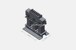 OCLSG-20三相干式进线电抗器三维模型