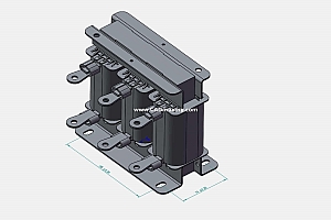 OCLSG-30三相干式进线电抗器三维模型