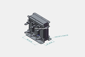 OCLSG-40三相干式进线电抗器三维模型