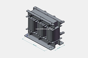 OCLSG-60三相干式进线电抗器三维模型