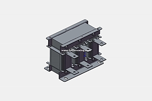 OCLSG-215、OCLSG-250三相干式进线电抗器三维模型