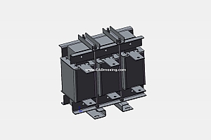 OCLSG-360三相干式进线电抗器三维模型
