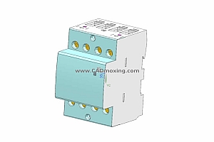 NCH8-40~63-4P家用交流接触器三维模型