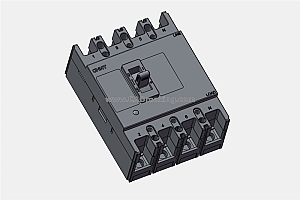 NM1-125S 4p 塑壳断路器开关三维模型(第二代)
