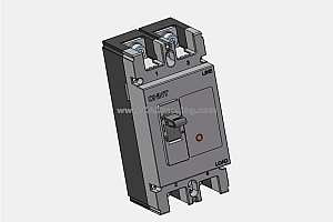 NM1-250S 2P 塑壳断路器开关三维模型(第二代)