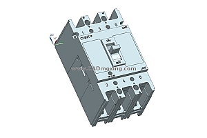 NM1-125H 3P 塑壳断路器三维模型