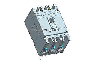 NM1-250H 3P 塑壳断路器三维模型