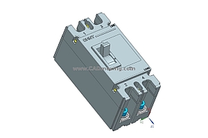 NM1-250S 2P 塑壳断路器三维模型