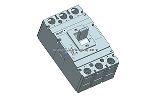 NM1-400 3P 塑壳断路器三维模型
