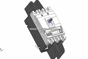 NM5S-125Q 3P高级型塑料外壳式断路器三维模型
