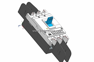 NM5S-400 3P塑料外壳式断路器三维模型