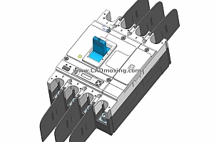 NM5S-400 4P高级型塑料外壳式断路器三维模型
