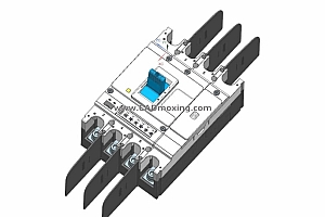 NM5S-400 4P塑料外壳式断路器三维模型