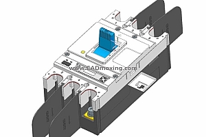 NM5S-630 3P高级型塑料外壳式断路器三维模型
