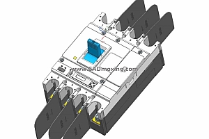 NM5S-630 4P高级型塑料外壳式断路器三维模型