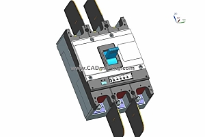 NM5S-1000 3P塑料外壳式断路器三维模型