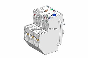 NRE8-38电子式过载继电器三维模型