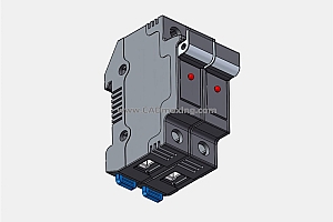 NRT28-32X 2P熔断器底座三维模型