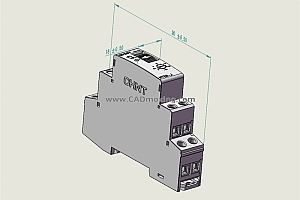 正泰NTE8-C时间继电器三维模型