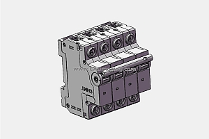 NXB-80G 4P小型断路器三维模型