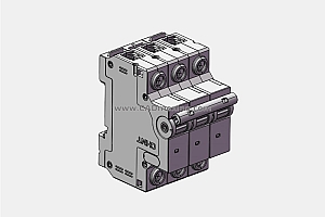 NXB-80G 3P小型断路器三维模型