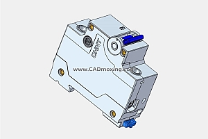 NXB-125G 1P小型断路器三维模型