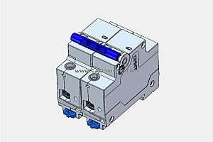 NXB-125G 2P小型断路器空气开关三维模型