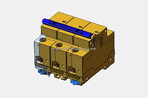 NXB-125G 3P塑料外壳式断路器三维模型