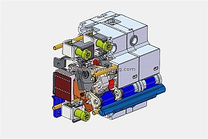 NXBF-125 3P塑料外壳式断路器三维模型