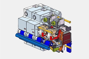 NXBF-125 4P塑料外壳式断路器三维模型