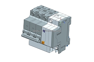 NXBFLE-32 3P剩余电流动作断路器空气开关三维模型免费下载