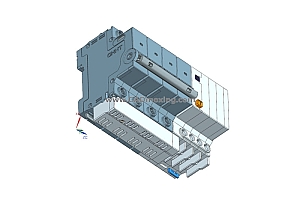 NXBFLE-32-4P剩余电流动作断路器空气开关三维模型免费下载