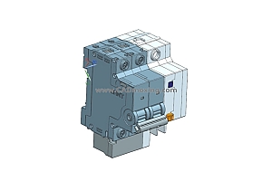 NXBLE-32-2P剩余电流动作断路器空气开关三维模型免费下载