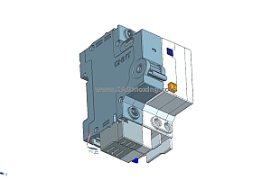 NXBLE-32&1P&N剩余电流动作断路器开关三维模型