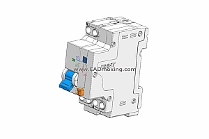 NXBLE-40&1P&N剩余电流动作断路器开关三维模型