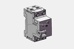 NXBLE-63Y剩余电流动作断路器开关三维模型