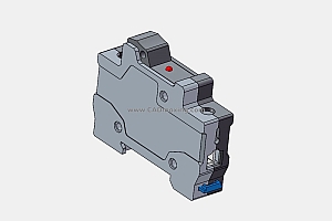 RT28N-32X 1P熔断器支持件底座三维模型