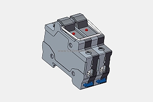 RT28N-32X 2P熔断器保险底座三维模型