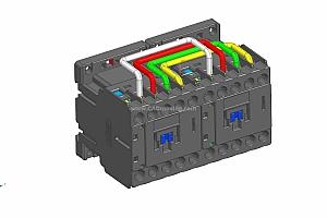 NXC-06M_N~16M_N可逆交流接触器三维模型