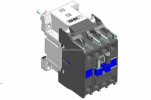 NXC-09~12 4P交流接触器三维模型