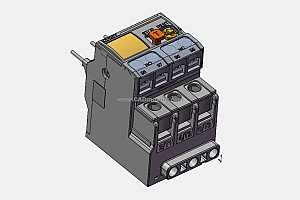 NXR-12热过载继电器三维模型