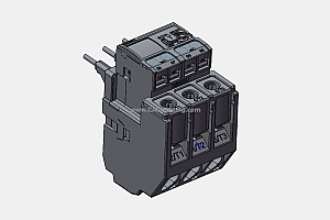 NXR-38热过载继电器三维模型
