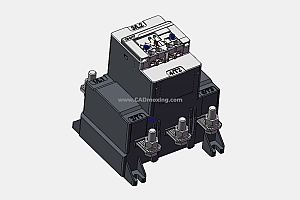 NXR-200电子式过载继电器三维模型