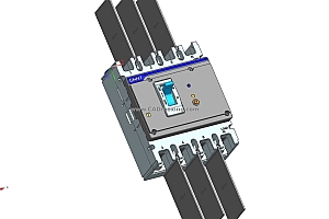 NXMLE-250S 4P剩余电流动作断路器三维模型