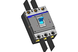 NXMLE-800 3P剩余电流动作断路器三维模型